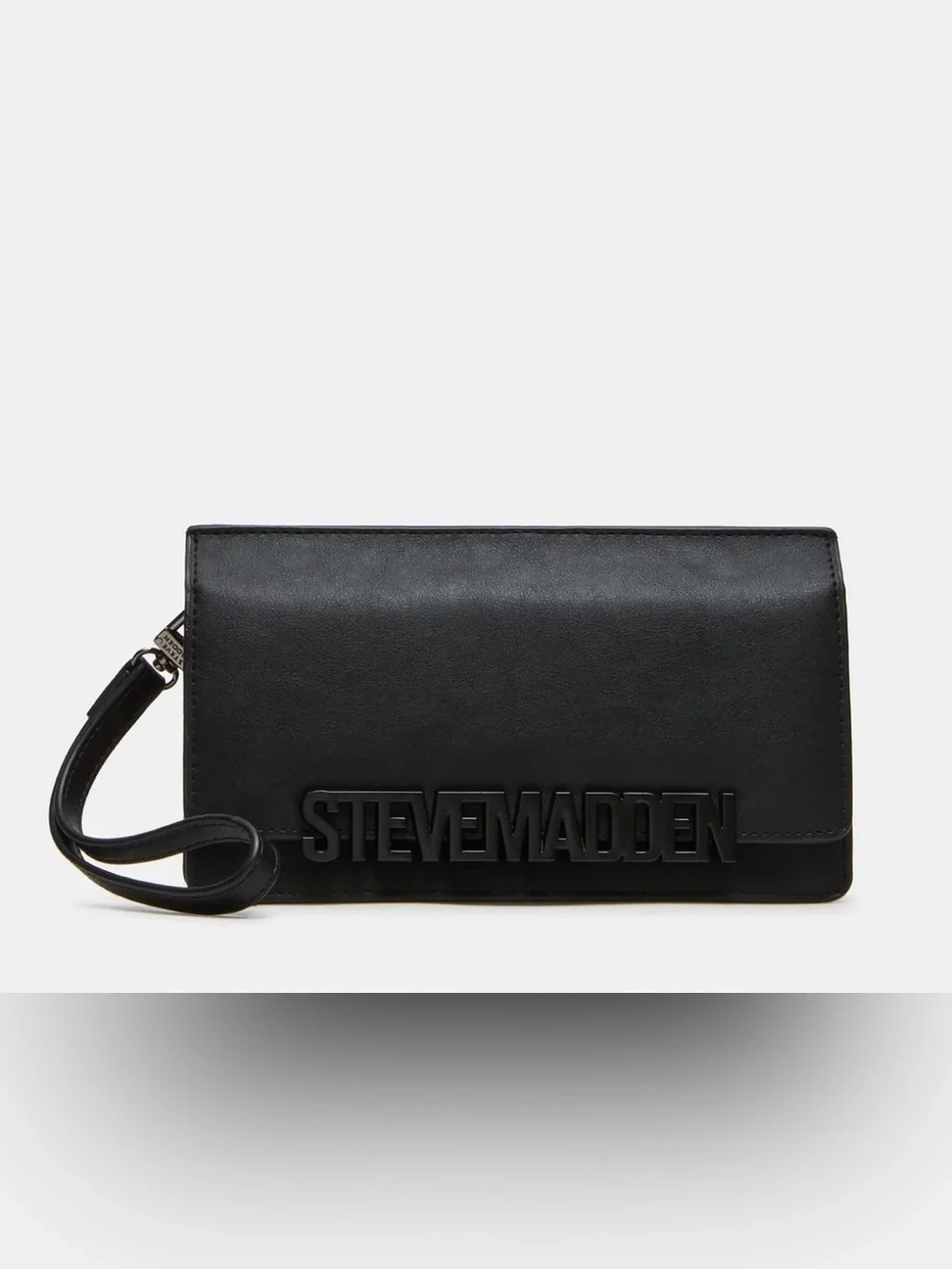 Steve Madden Cabby Black Men’s Wristlet with gun metal hardware Clutch NWOT